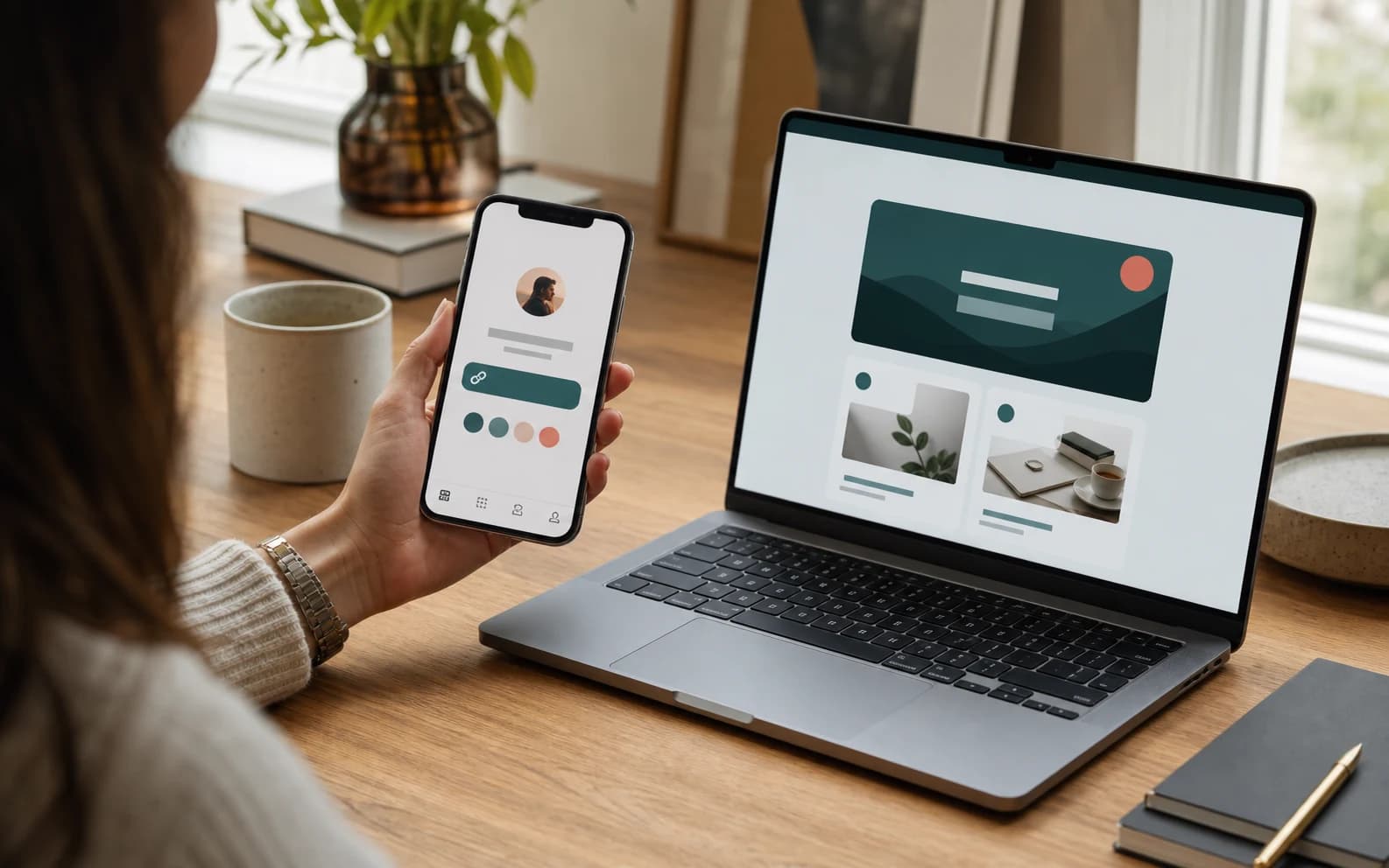 A social profile link becoming a clear path toward one primary destination and two secondary choices