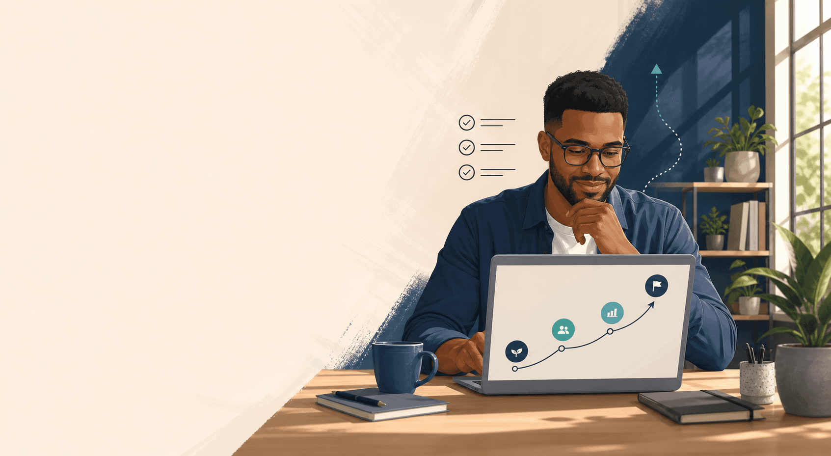 A guided lead qualification flow helping a sales team understand prospect fit and next steps